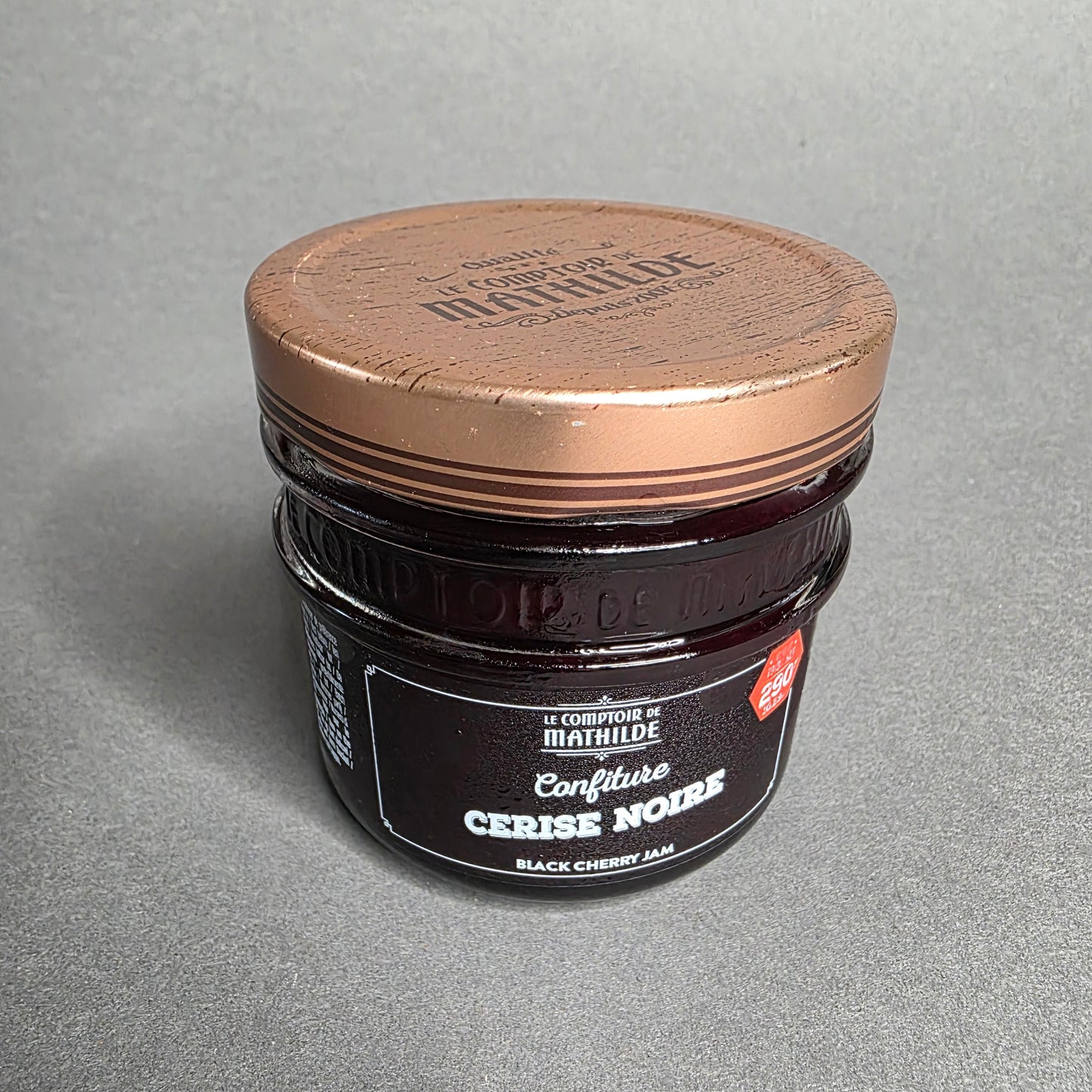 Confiture de Cerise Noire artisanale – 290 g | Le Cornichon – Produit français | Le Cornichon