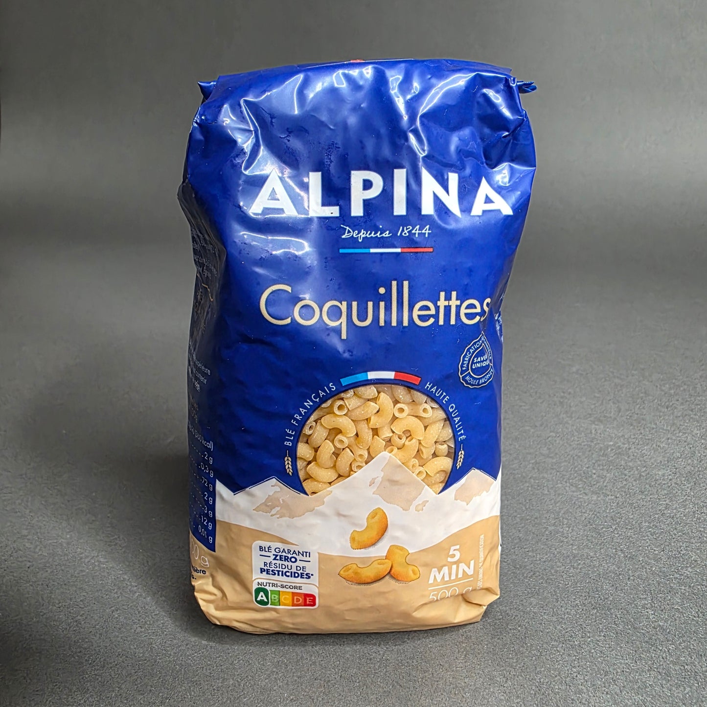 Coquillettes au blé 100 % français – Alpina Savoie | Le Cornichon – Produit français | Le Cornichon