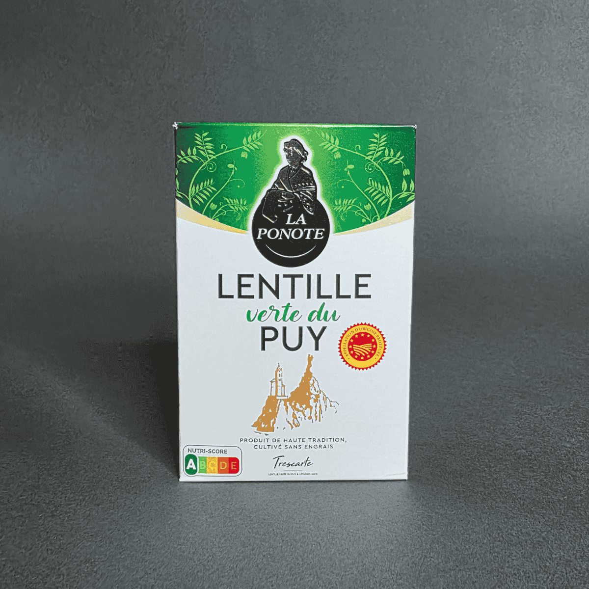Lentilles vertes du Puy AOC – La Ponote (500 g) | Le Cornichon – Produit français | Le Cornichon