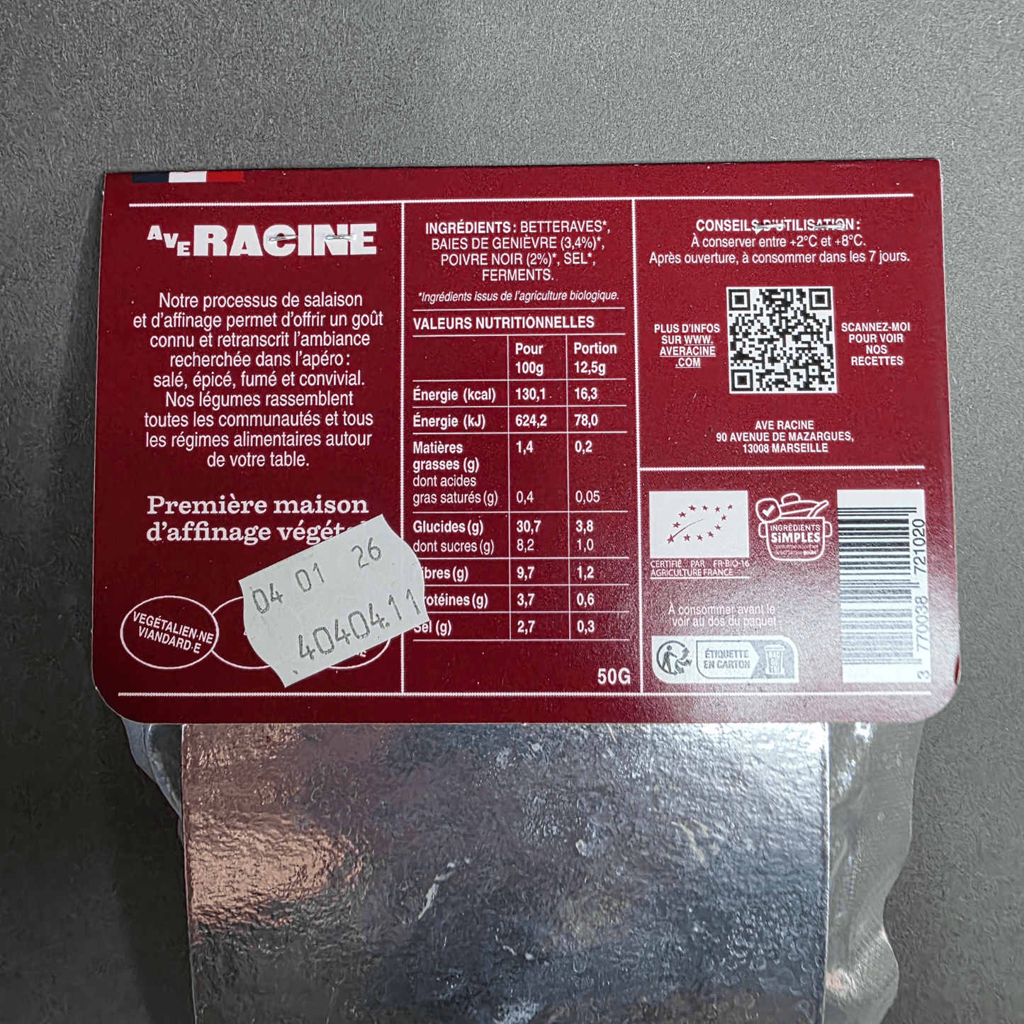 Betterave affinée bio au poivre & à la baie de genièvre - Ave Racine | Le Cornichon – Produit français | Le Cornichon