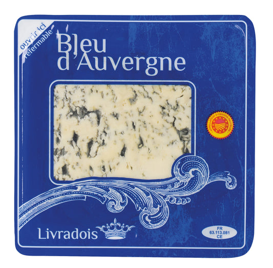 Bleu d’Auvergne AOP – Fromage à pâte persillée – 125 g | Le Cornichon – Produit français | Le Cornichon