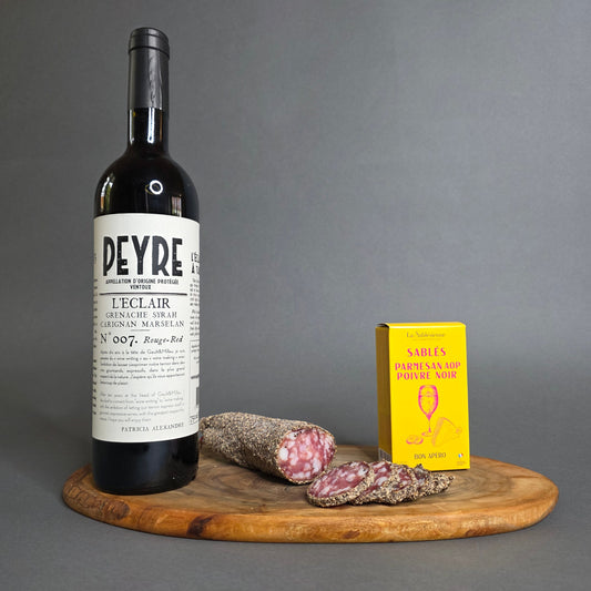 Box apéro français – Accord Rouge & Caractère | Le Cornichon – Produit français | Le Cornichon