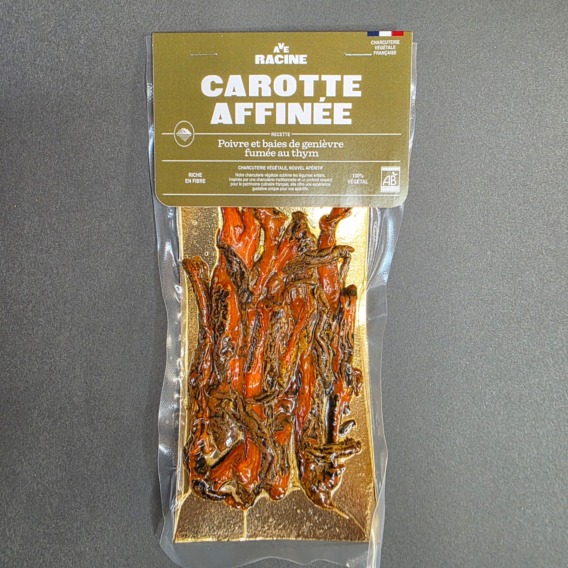 Carotte affinée bio au poivre & baie de genièvre - Ave Racine | Le Cornichon – Produit français | Le Cornichon