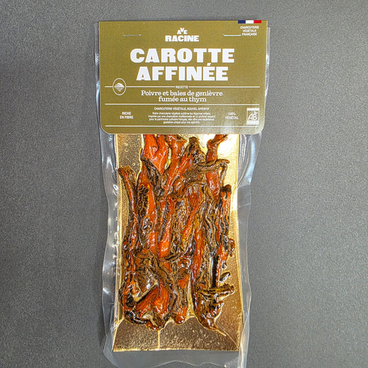 Carotte affinée bio au poivre & baie de genièvre - Ave Racine | Le Cornichon – Produit français | Le Cornichon