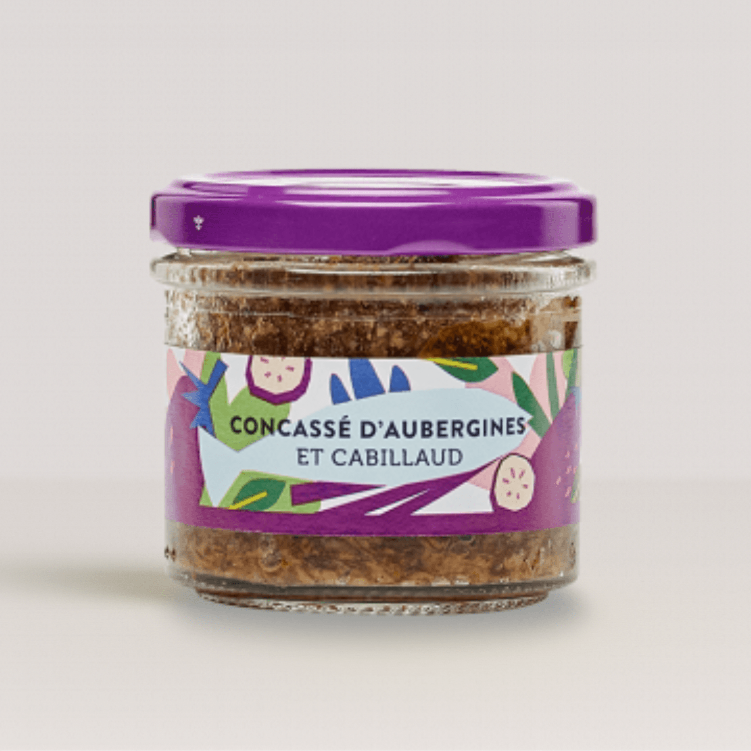 Concassé d’aubergines et cabillaud – La Belle - Îloise – 105 g – Produit français | Le Cornichon