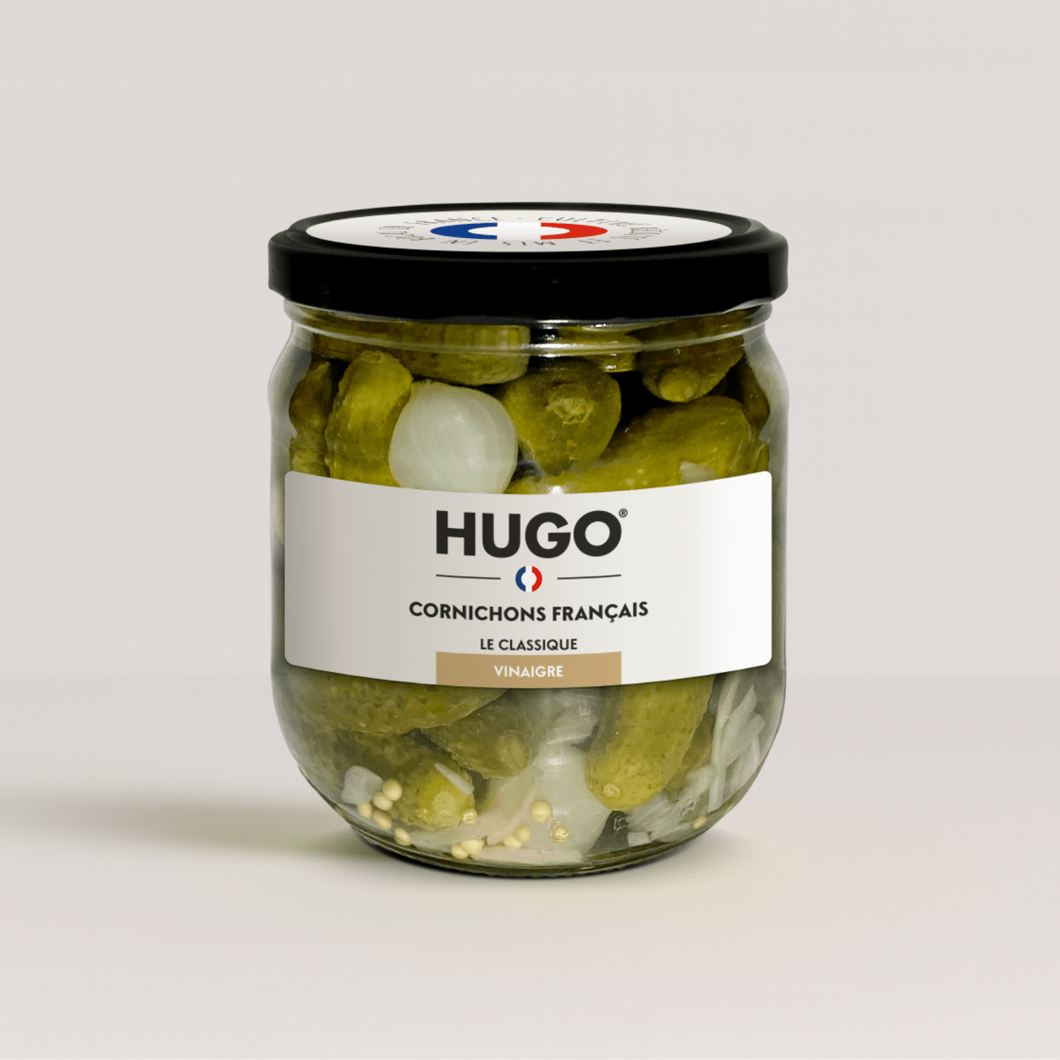 Cornichons Classiques au Vinaigre – HUGO France – 42,5 cl – Produit français | Le Cornichon