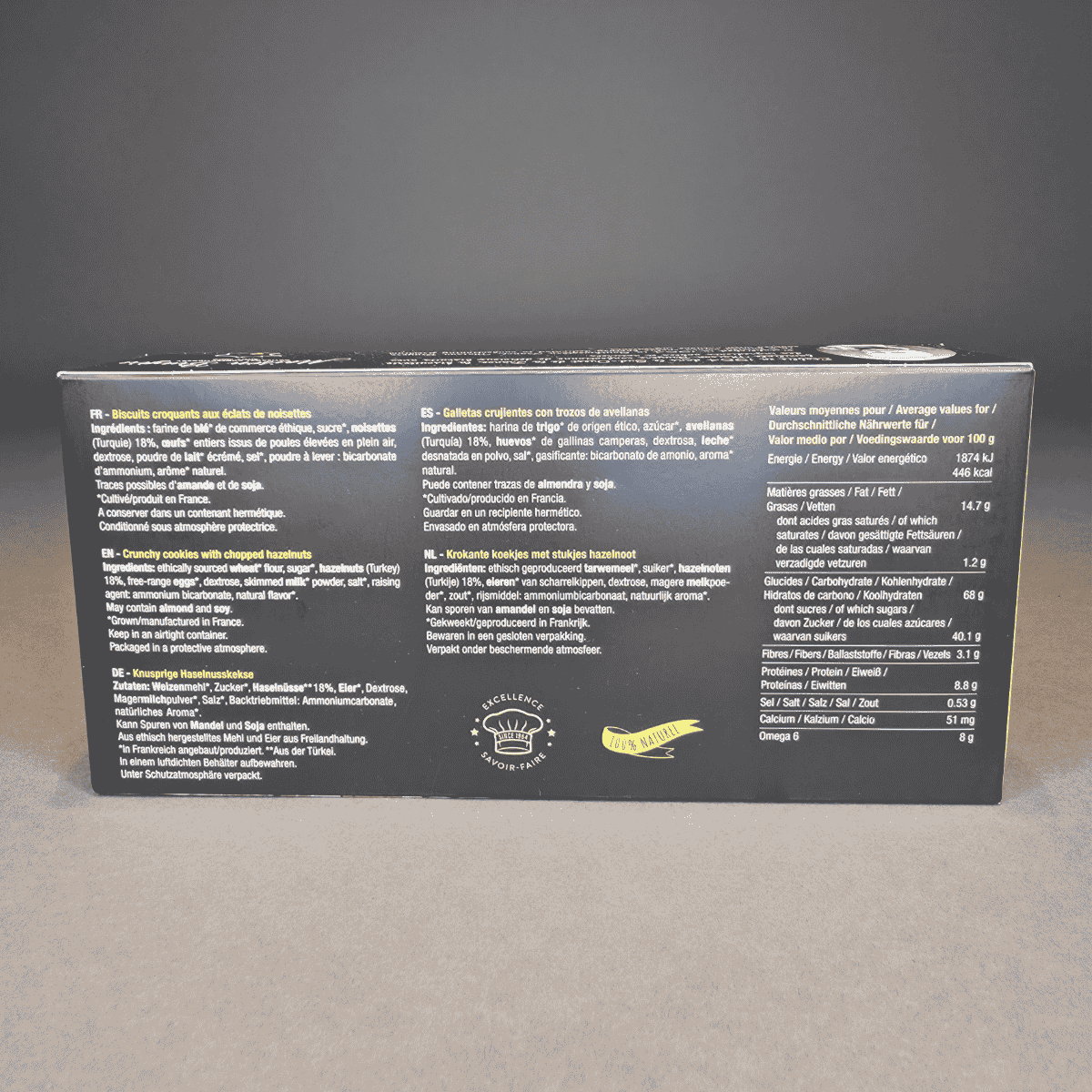 Croquants aux noisettes – Maison Bruyère, biscuit artisanal 100 g – Produit français | Le Cornichon