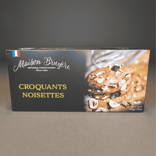 Croquants aux noisettes – Maison Bruyère, biscuit artisanal 100 g – Produit français | Le Cornichon