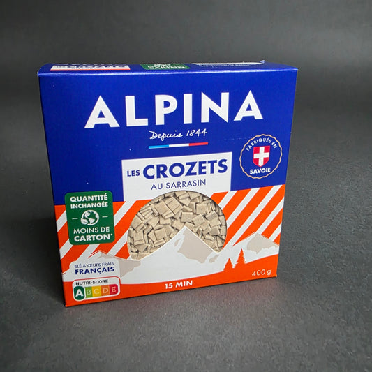 Crozets au sarrasin – pâtes savoyardes artisanales – Alpina Savoie | Le Cornichon – Produit français | Le Cornichon