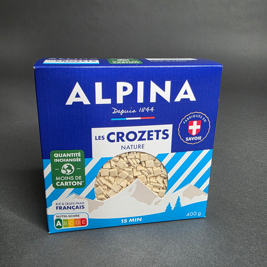 Crozets nature – pâtes de Savoie traditionnelles – Alpina Savoie | Le Cornichon – Produit français | Le Cornichon