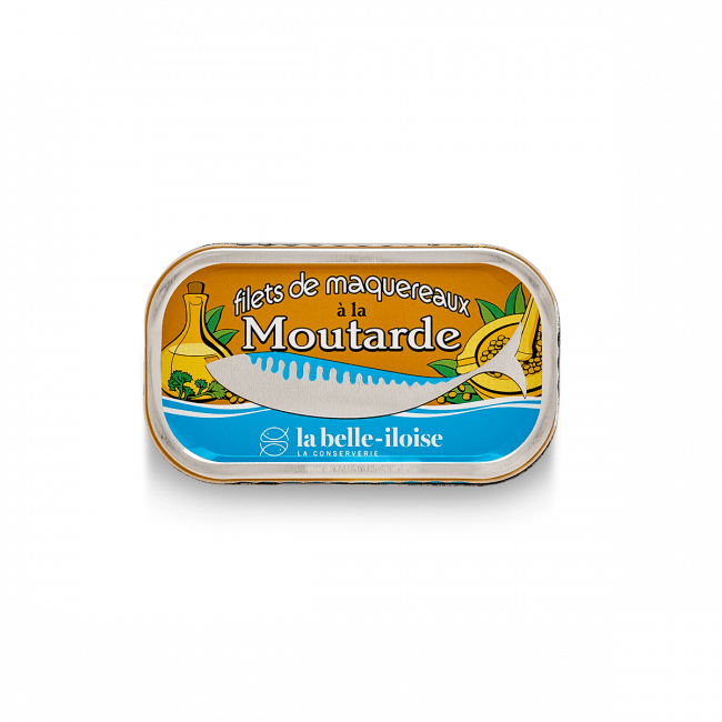 Filets de maquereaux à la moutarde – La Belle - Îloise – 112g – Produit français | Le Cornichon