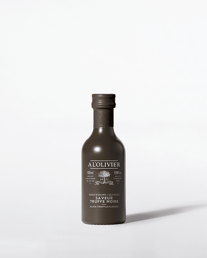 Huile d'Olive Vierge Extra à la Truffe Noire – Maison A l'Olivier (250 ml) – Produit français | Le Cornichon