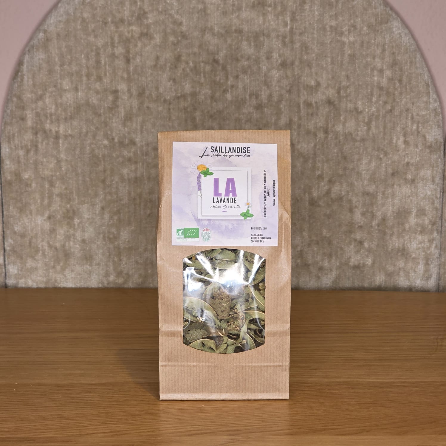 Infusion lavande mélisse verveine – Tisane relaxante française | Le Cornichon – Produit français | Le Cornichon
