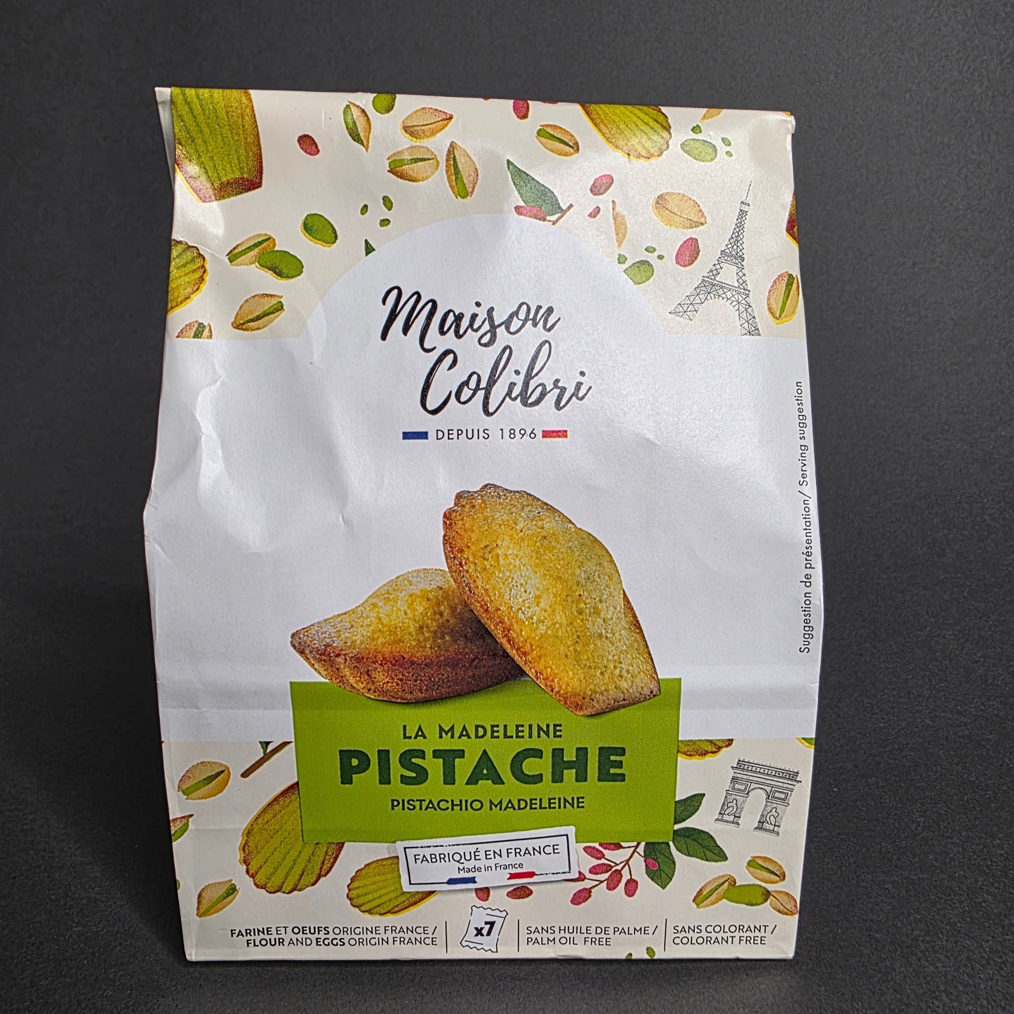 Madeleines artisanales à la pistache – 175 g | Le Cornichon – Produit français | Le Cornichon
