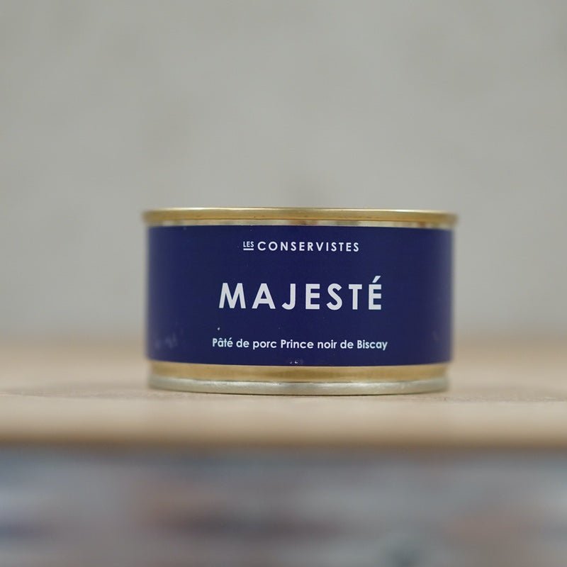 MAJESTÉ – Pâté de porc au piment doux – Les Conservistes – 130 g – Produit français | Le Cornichon