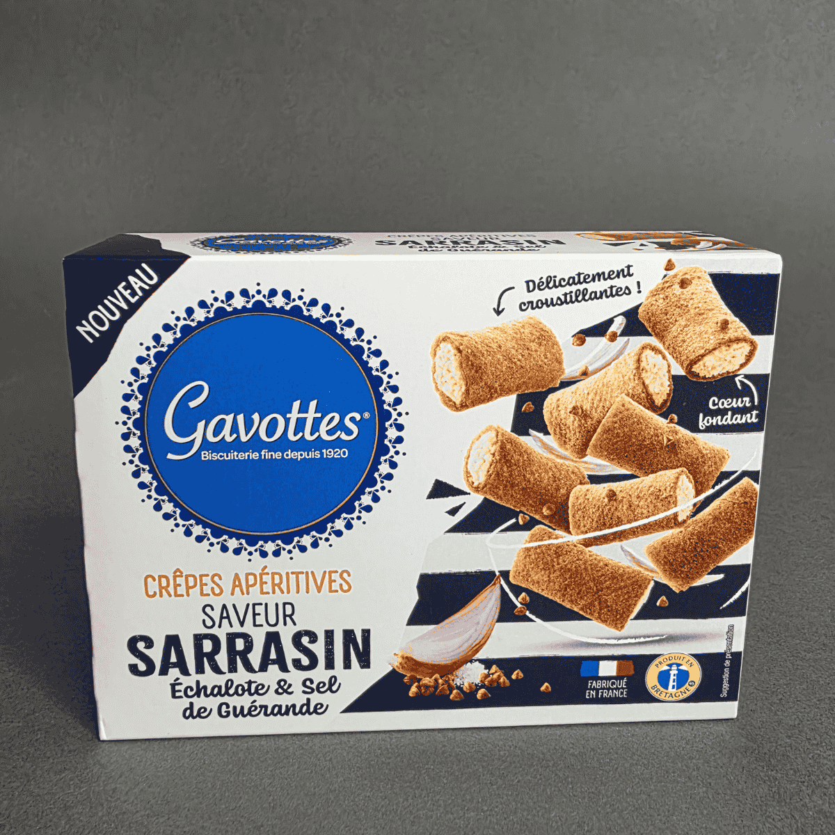 Mini - crêpes apéritives – Échalotes & sel de Guérande (80 g) | Le Cornichon – Produit français | Le Cornichon