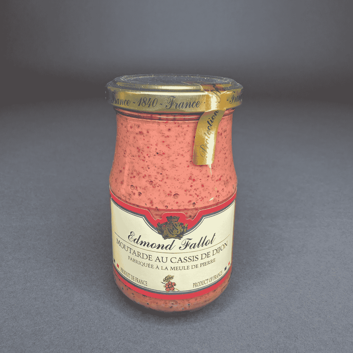 Moutarde aux cassis noirs – Edmond Fallot, spécialité de Bourgogne (210 g) | Le Cornichon – Produit français | Le Cornichon