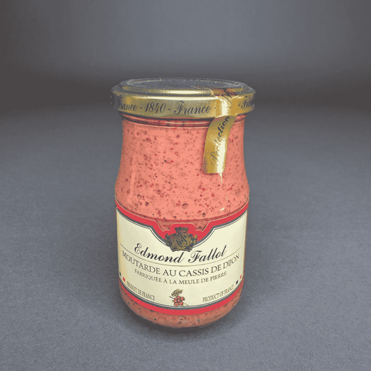 Moutarde aux cassis noirs – Edmond Fallot, spécialité de Bourgogne (210 g) | Le Cornichon – Produit français | Le Cornichon