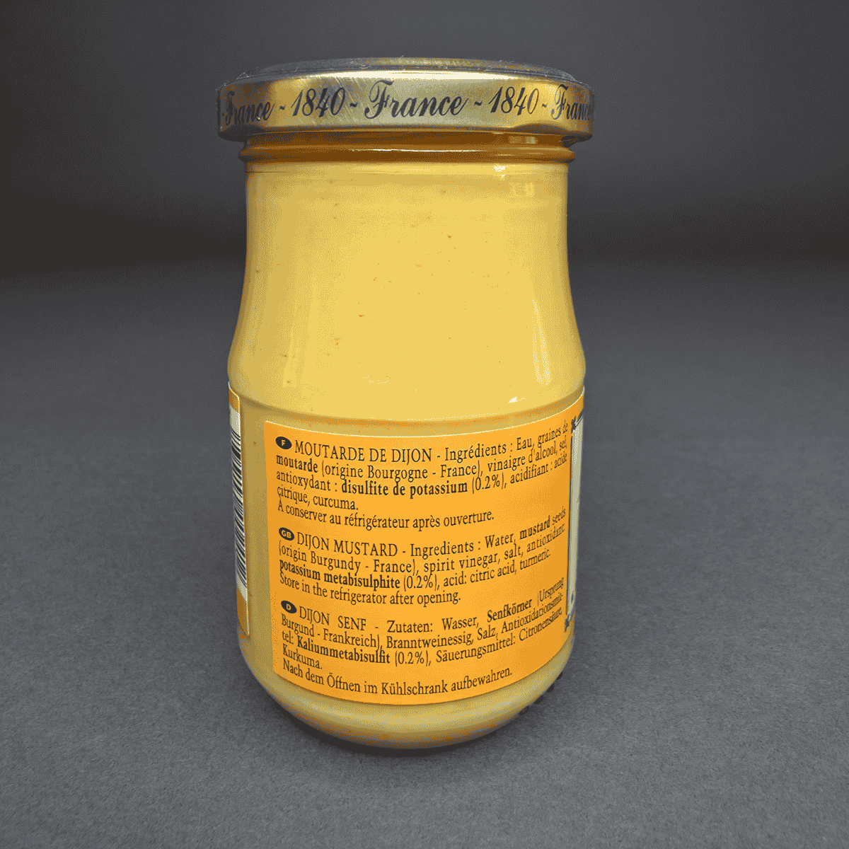 Moutarde de Bourgogne AOC – Maison Fallot (210 g) – Produit français | Le Cornichon