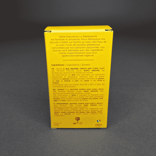 Sablés salés sésame & Comté AOP – La Sablésienne | Le Cornichon – Produit français | Le Cornichon