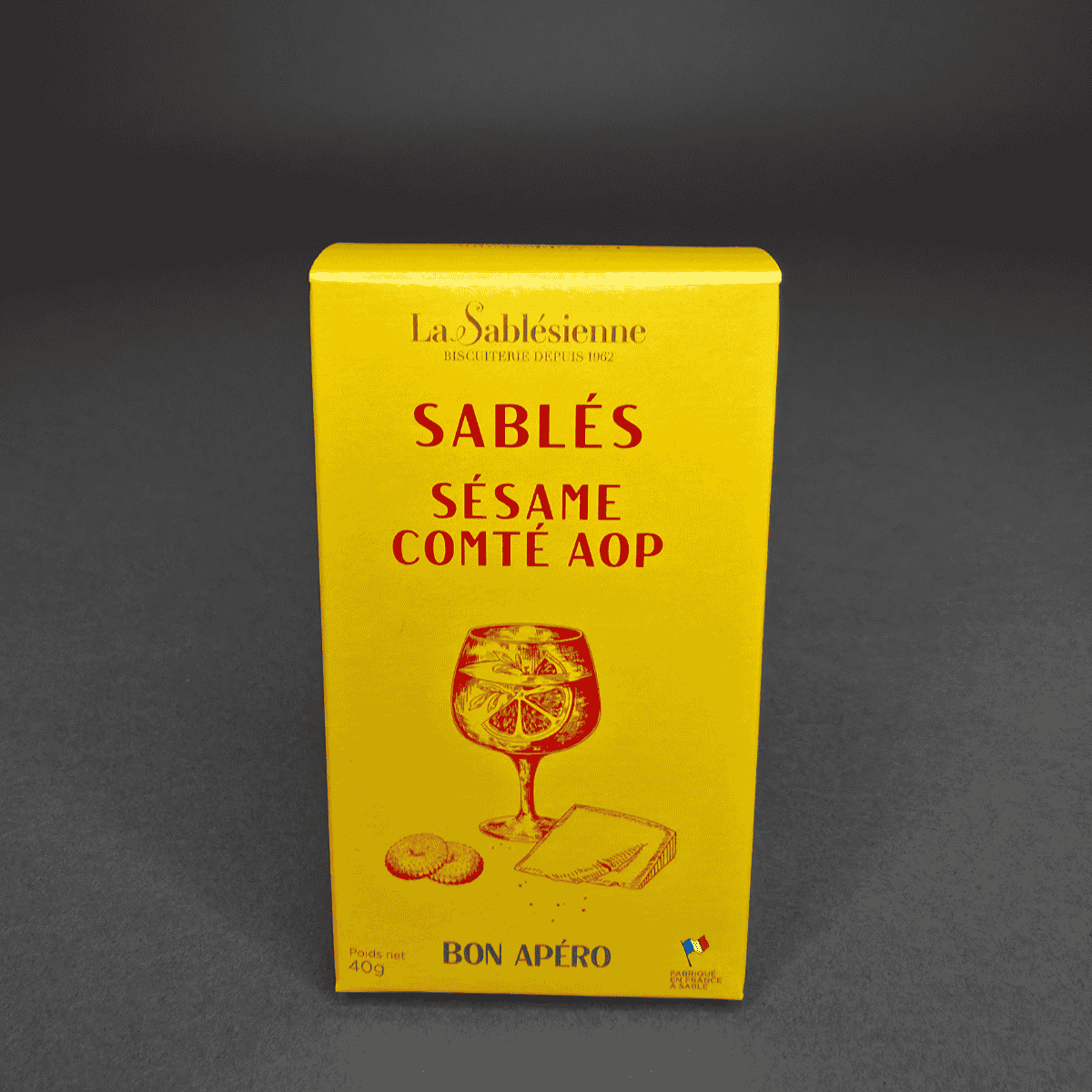 Sablés salés sésame & Comté AOP – La Sablésienne | Le Cornichon – Produit français | Le Cornichon