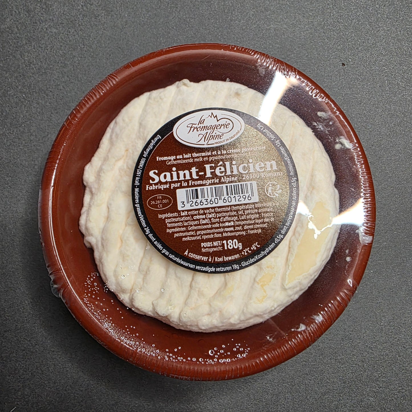 Saint - Félicien Le Crémier – Coupelle en Grès – 180 g | Le Cornichon – Produit français | Le Cornichon