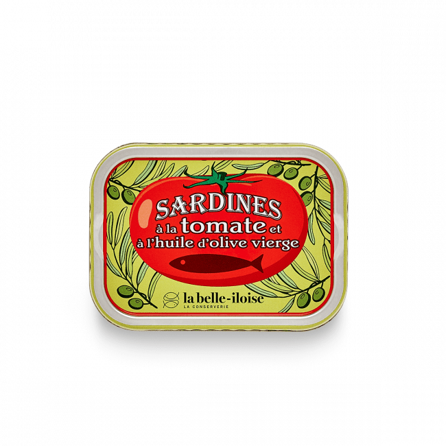Sardines à l’huile d’olive et à la tomate – La Belle - Îloise – 115 g – Produit français | Le Cornichon