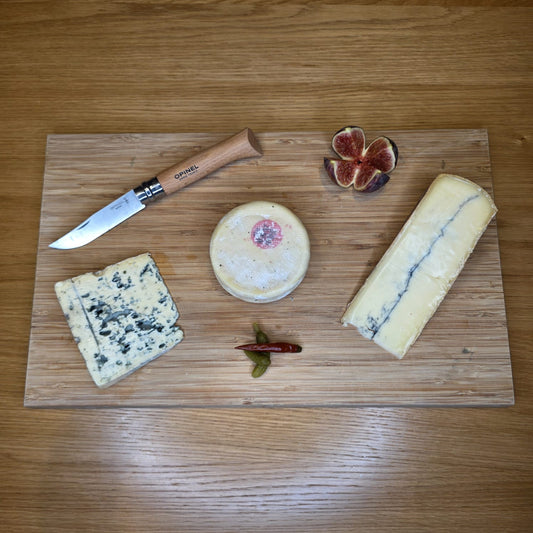 Trio de fromages AOP – Reblochon, Bleu d'Auvergne & Morbier | Le Cornichon – Produit français | Le Cornichon