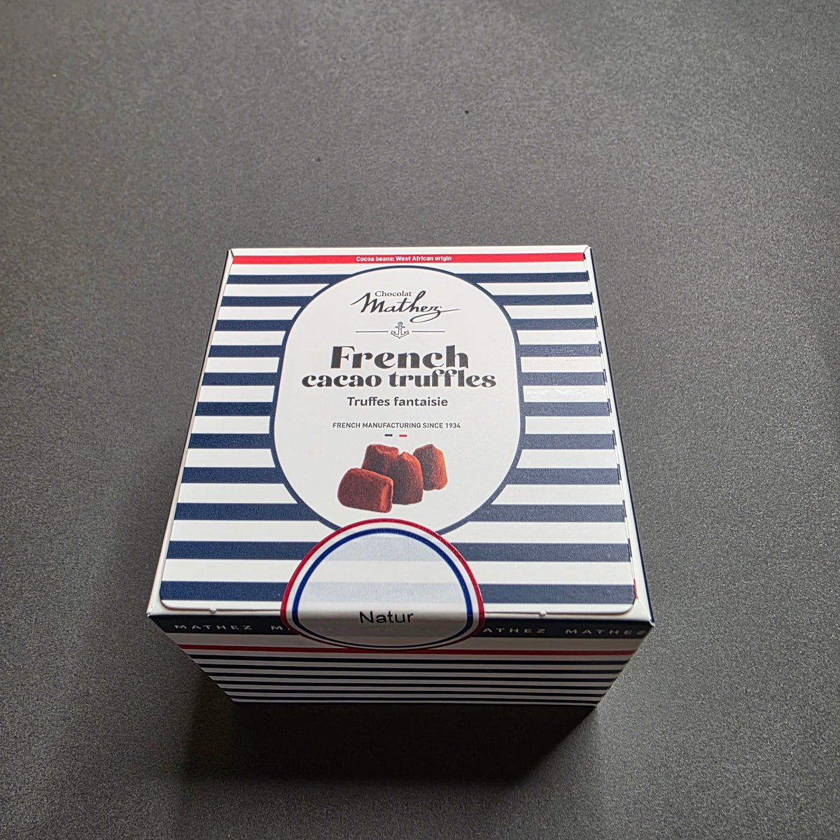 Truffes fantaisie – Ballotin Navy 100 g | Le Cornichon – Produit français | Le Cornichon