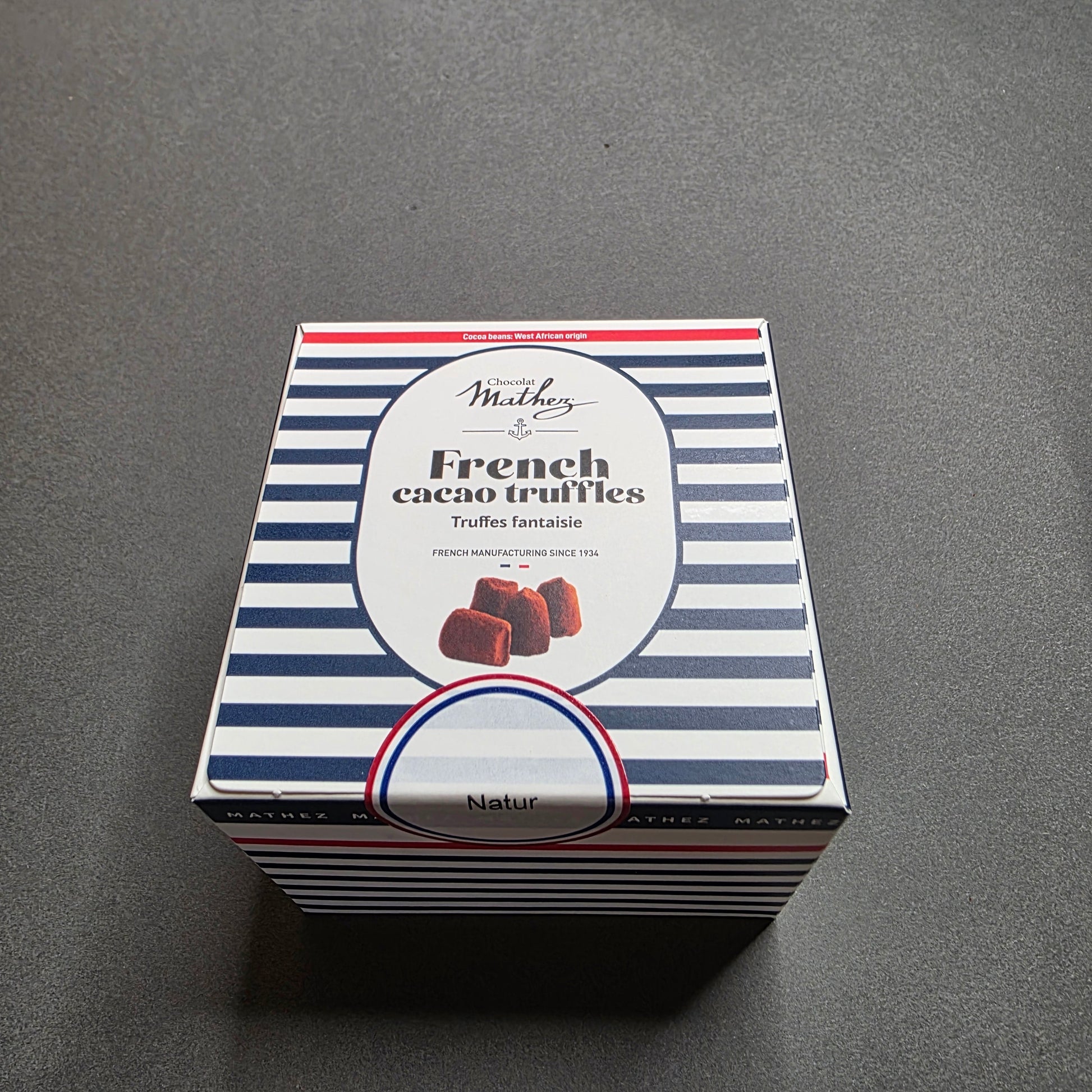 Truffes fantaisie – Ballotin Navy 100 g | Le Cornichon – Produit français | Le Cornichon