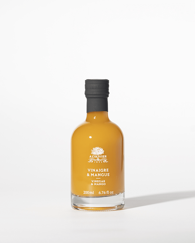 Vinaigre à la Pulpe de Mangue – Maison A l'Olivier (200 ml) – Produit français | Le Cornichon